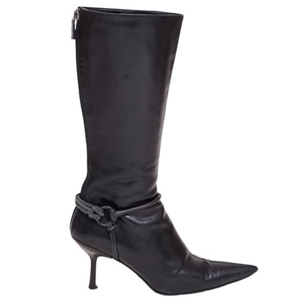 Gucci Tom Ford Knee High Horse Bite Leather Boots size 7